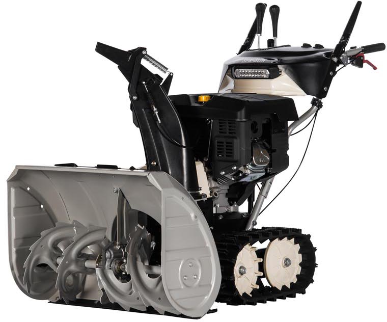 Lumag hydrostatic snow blower with caterpillar drive and 76 cm clearing